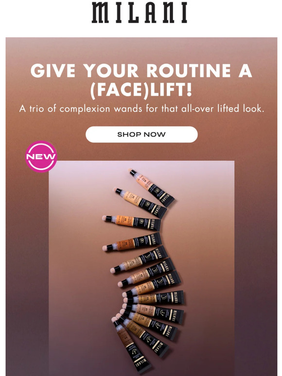 Milani Cosmetics For that lifted look, just BLEND & SNATCH 👁️👄👁️