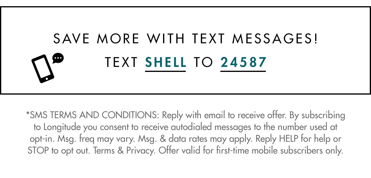 Save more with text messages! Text SHELL to 24587