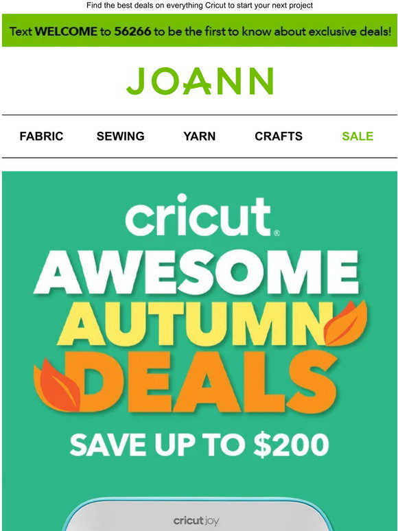Jo Ann Fabric And Craft Store Cricut Joy Is 99 More Deals Inside