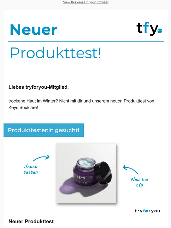 Die neuesten Produkttests nur für dich!