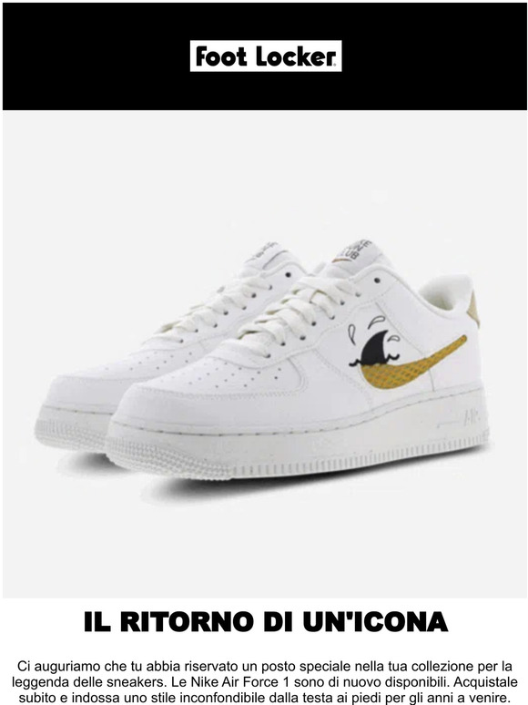 Indovina chi è tornato! Le Nike Air Force 1 👀