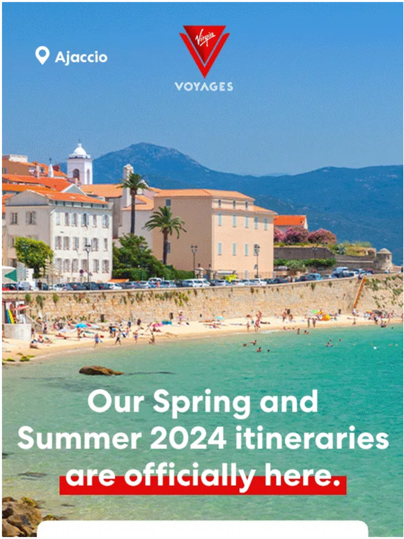Virgin Voyages Our Spring and Summer 2024 itineraries are here. Milled