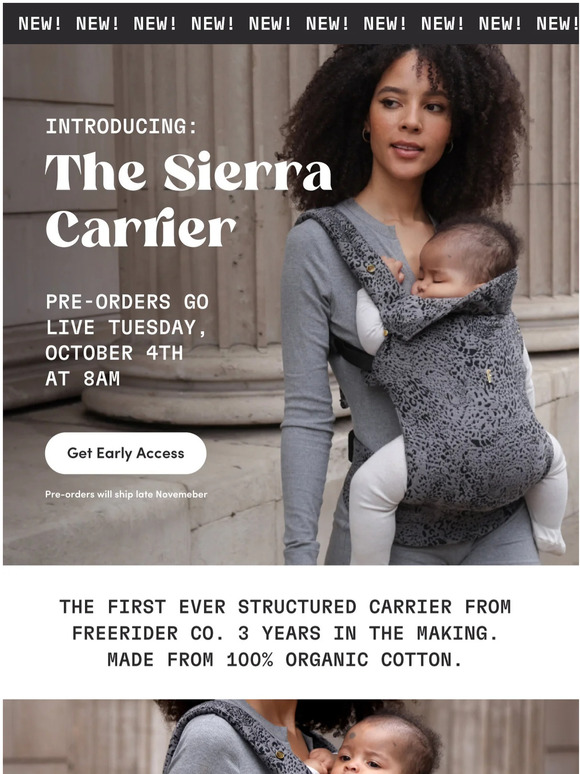 INTRODUCING - THE SIERRA CARRIER. DROPPING 04.10.22