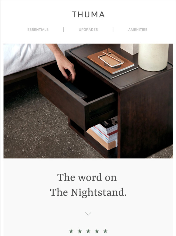 Thuma Thoughts on The Nightstand. Milled