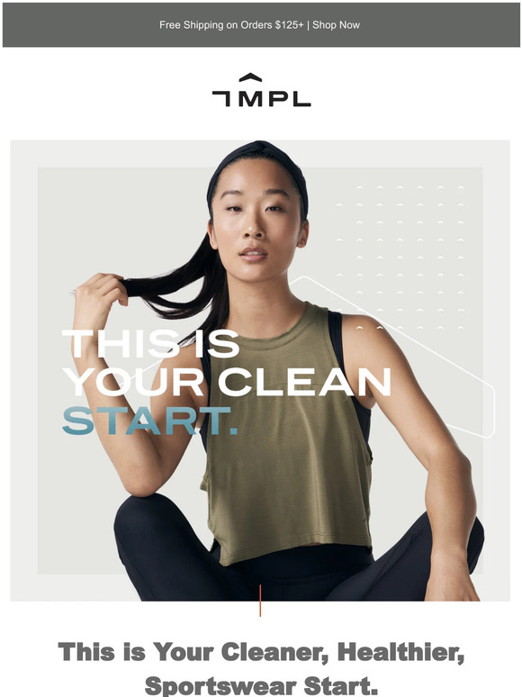 This is Your Clean Start In Sportswear.