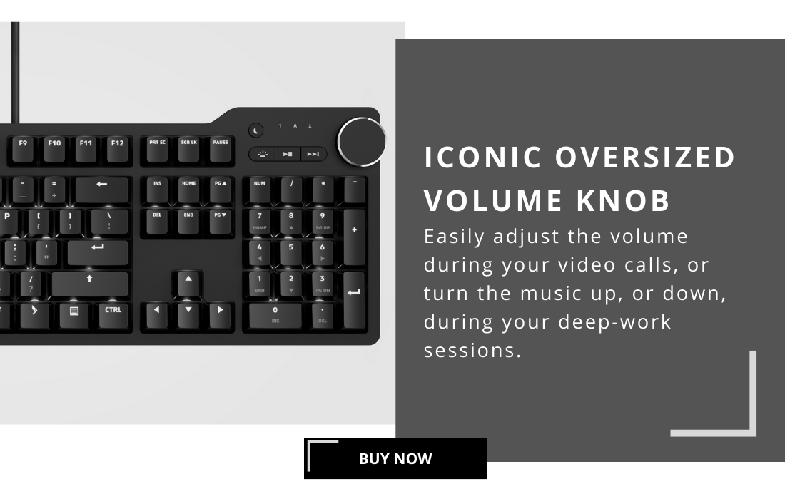Oversized volume knob