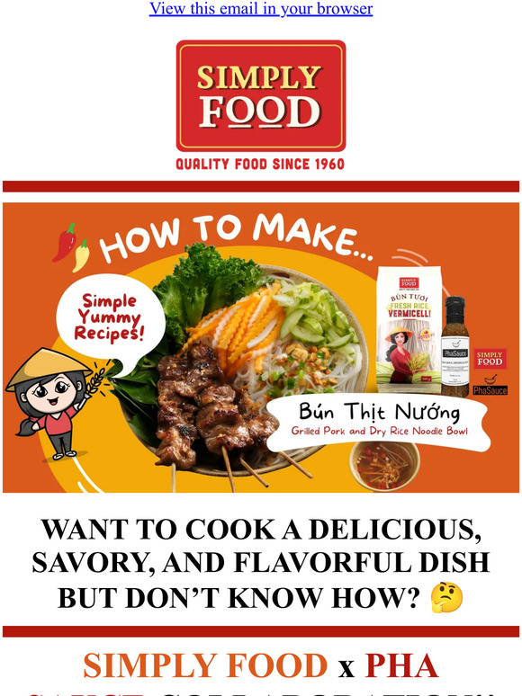 LAST DAY - 15% OFF Simply Food x Pha Sauce! 🍲