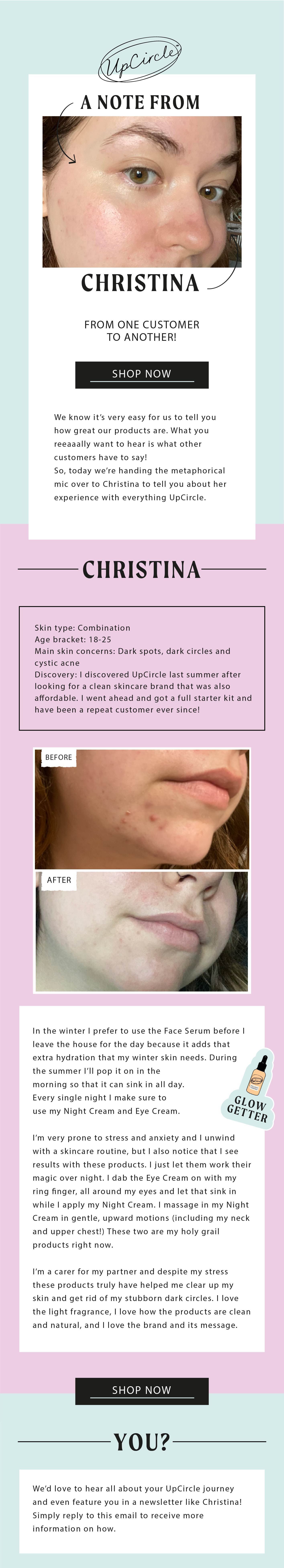 UpCircle Beauty: UpCircler, a note from Christina 👀 | Milled