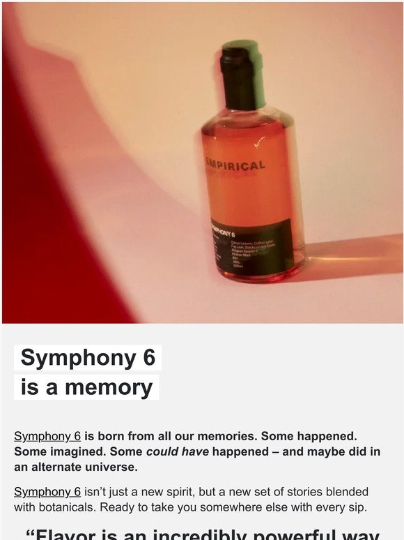 Symphony 6 is a memory.