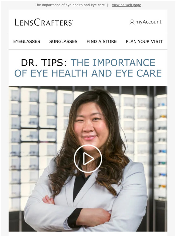 LensCrafters See life to the fullest with tips from Dr. Chu Milled