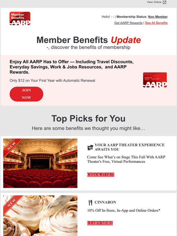 AARP Your Member Benefits Update Milled