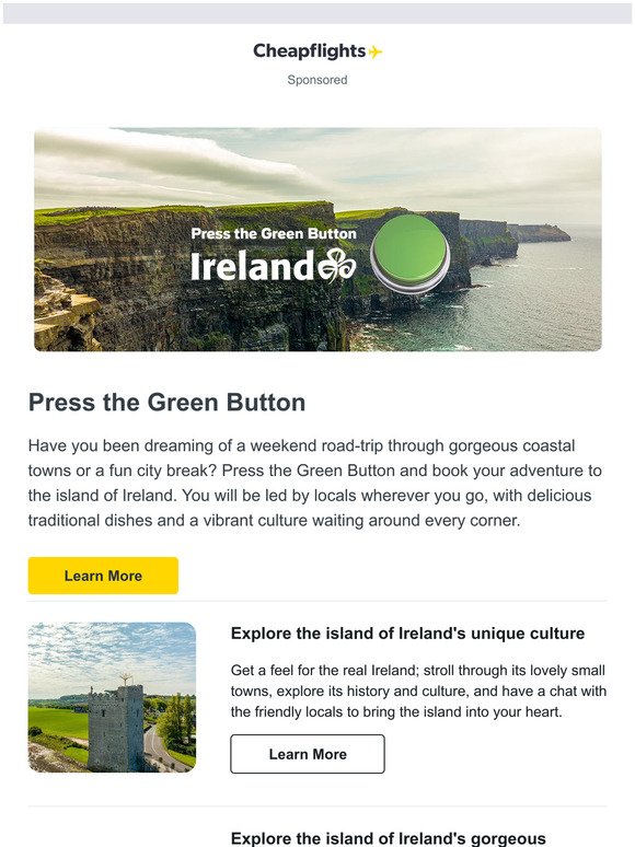 Press the Green Button to Ireland