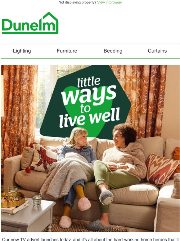 dunelm Little ways to feel cosy and content Milled