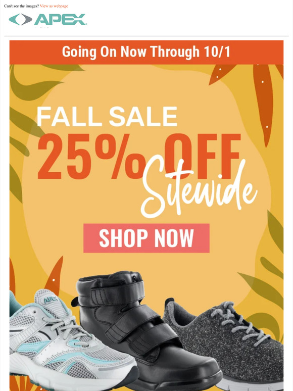 Apex Foot: Fall is here! Stock up! | Milled