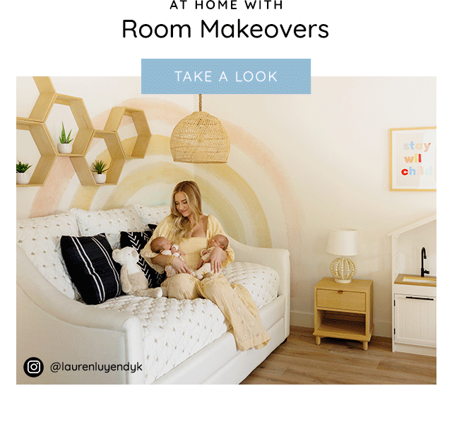 AT HOME WITH ROOM MAKEOVERS