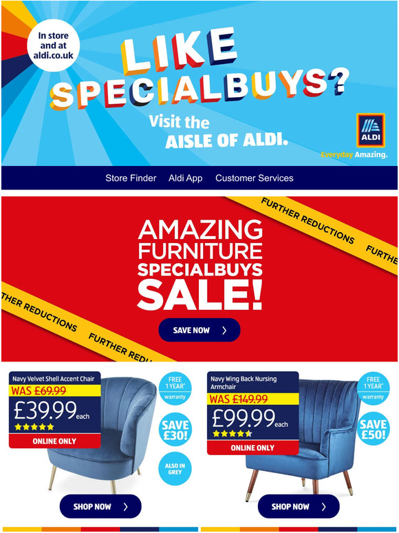 Aldi UK 🛋️ Save big on furniture in our new Amazing Furniture