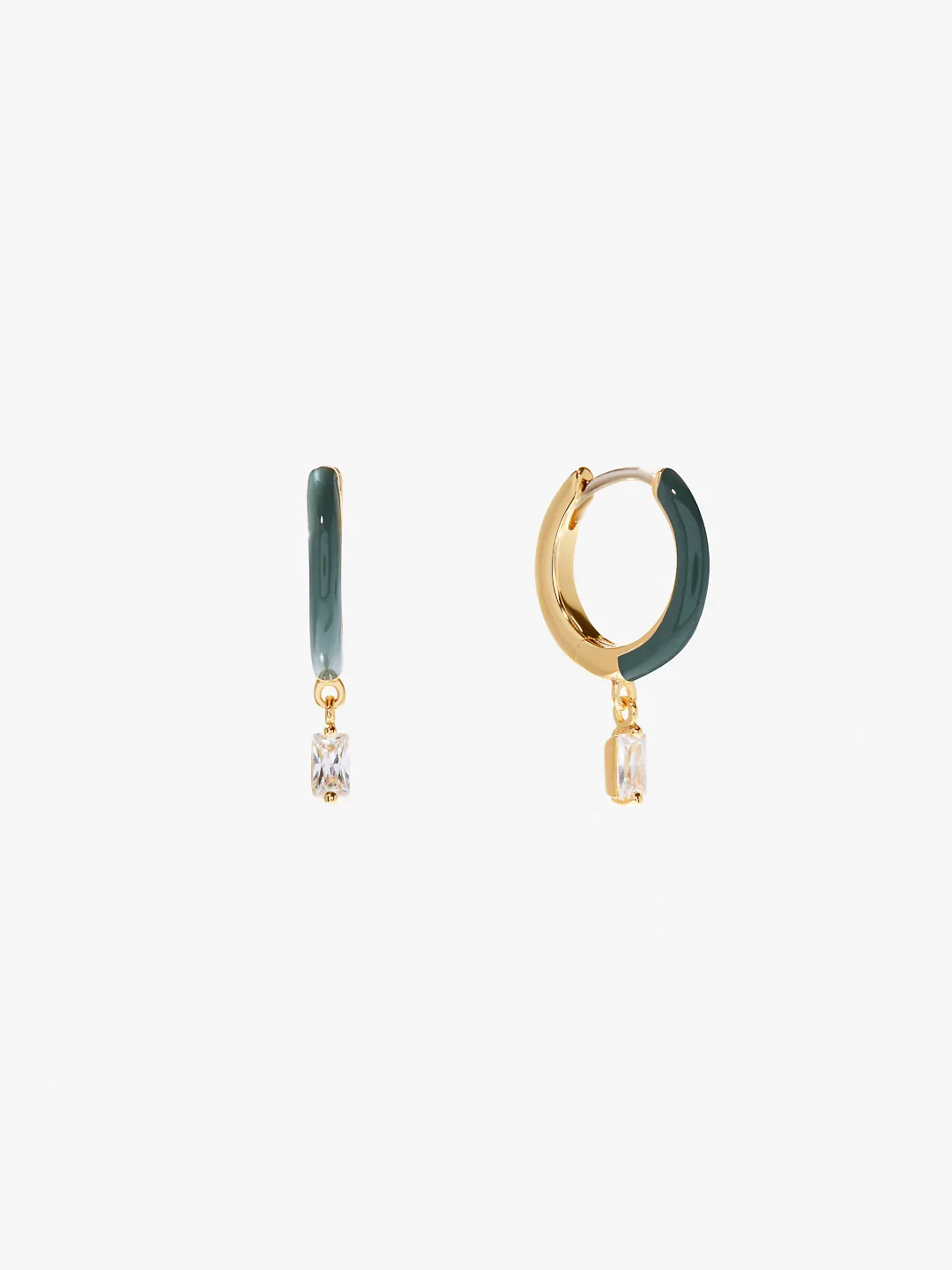 Small Hoop Earrings - Lee Green