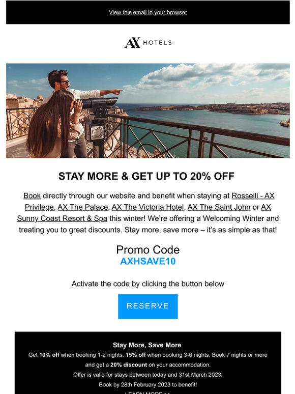 A Welcoming Winter with AX Hotels