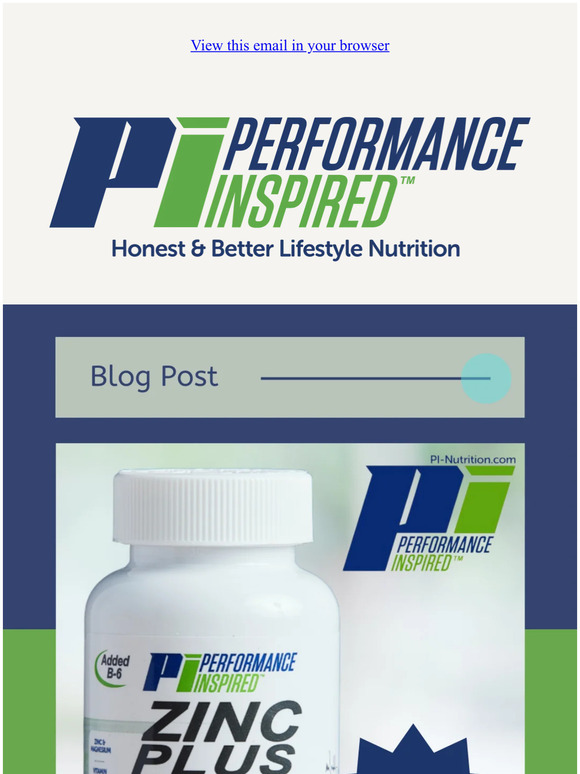 PI Nutrition Zinc Benefits for Cold Season Milled