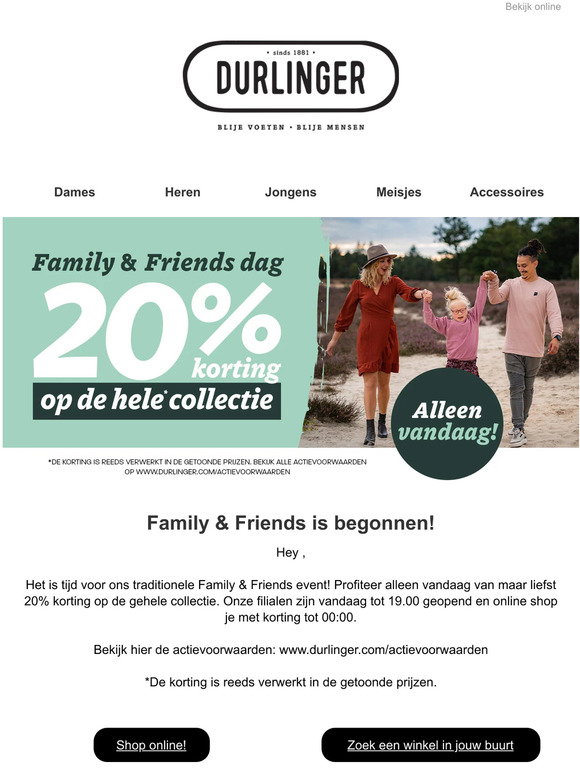 Durlinger: Family en Friends is begonnen! | Milled