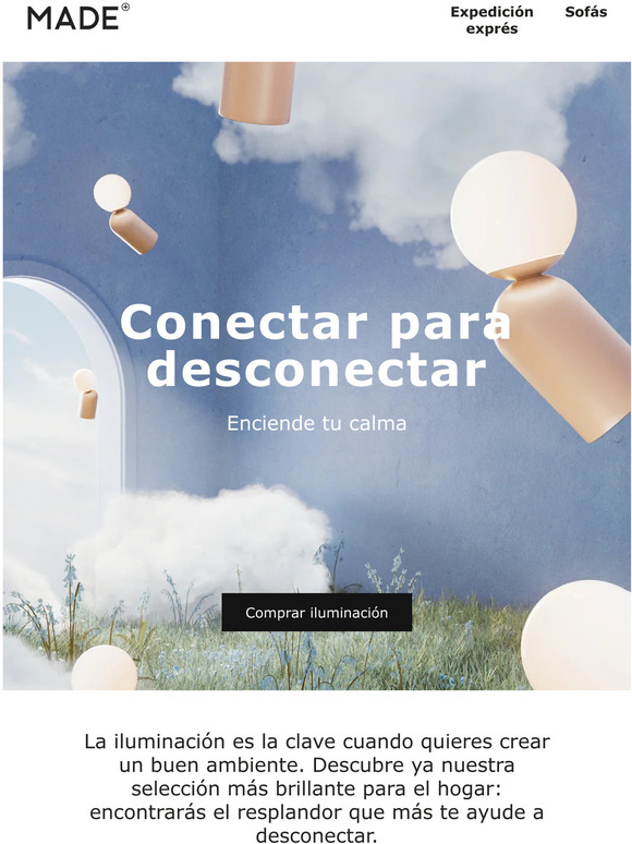 Conectar para desconectar: iluminación MADE