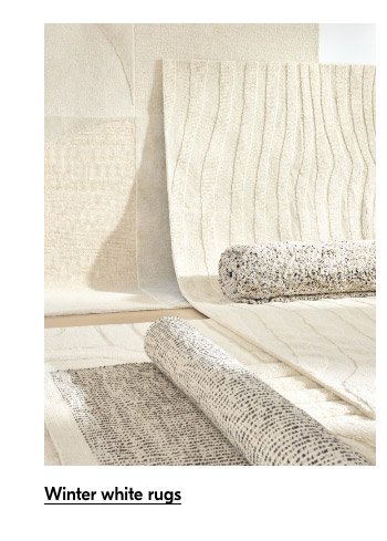Winter white rugs