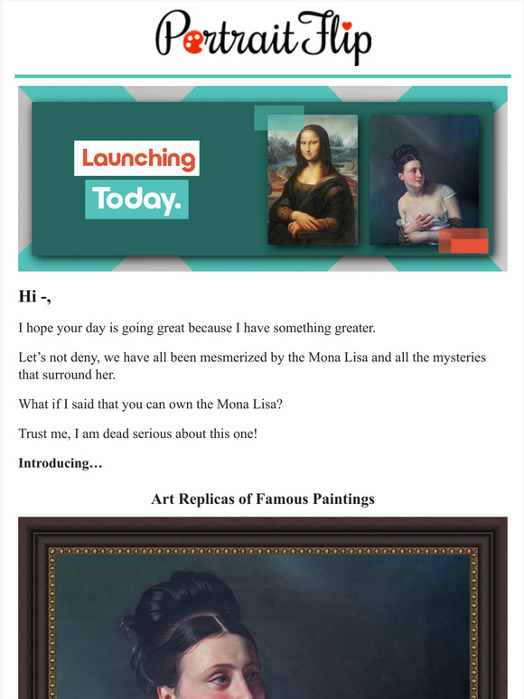 PortraitFlip World's Most Famous Paintings, Now Available as Replicas