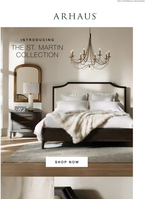 Arhaus Introducing The St. Martin Bedroom Collection Milled