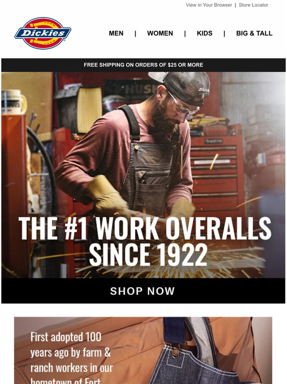 Dickies Dickies Overalls Are Built for Work Milled