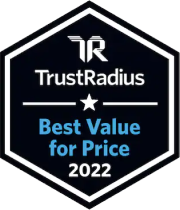 Trust Radius Best Value for Price 2022 Badge