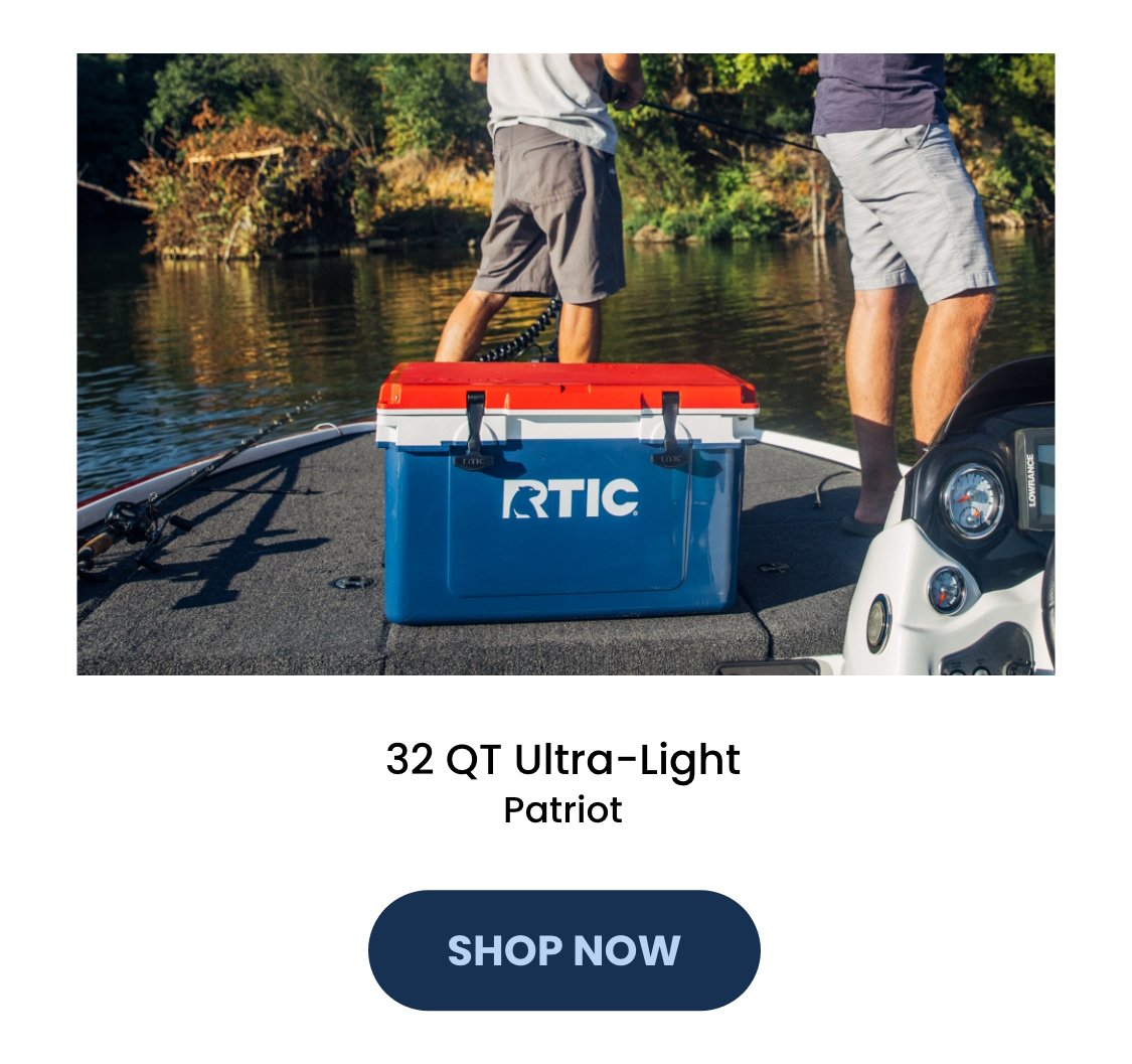 32 QT Ultra-Light Cooler, Patriot