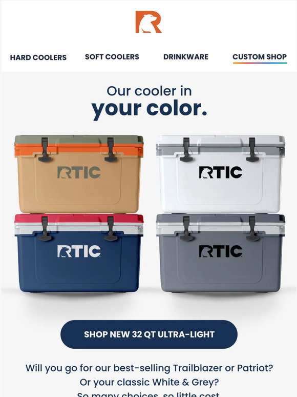 RTIC: Your new favorite cooler in your new favorite colors! | Milled