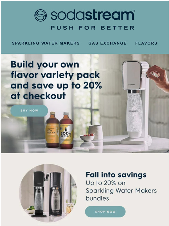 Sodastream Customize your flavor variety pack and save! 😀 Milled