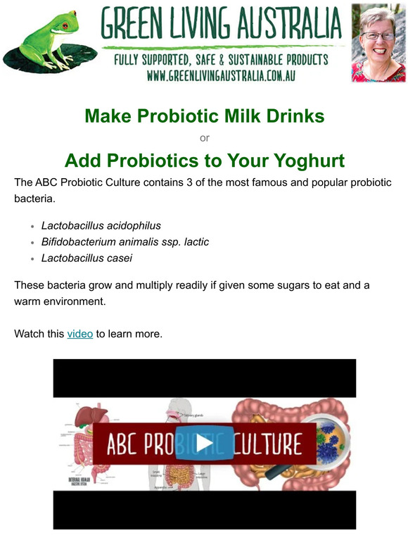 Make Probiotic Milks - both Dairy and Non-Dairy