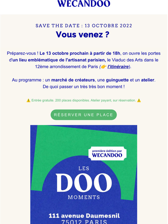 RSVP ⚡ Rendez-vous le 13 octobre
