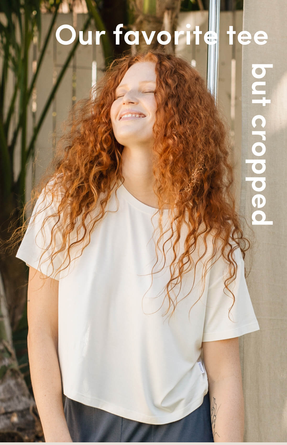 Our favorite tee, but cropped