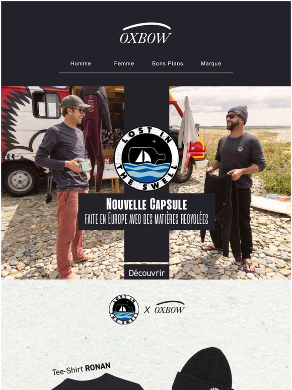 Oxbow: Lost in The Swell x Oxbow : D?�couvrez les produits durables de la collaboration | Milled