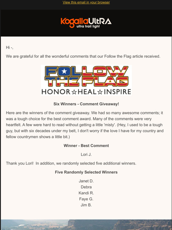 Winners Announced - Comment Giveaway - World's Largest Flying American Flag