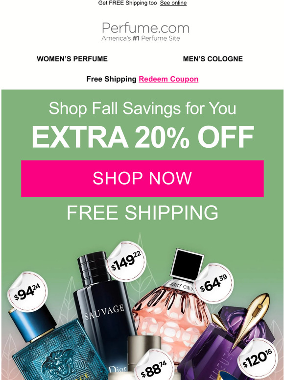 FragranceX AU Congratulations ! You've earned 20 Off Milled