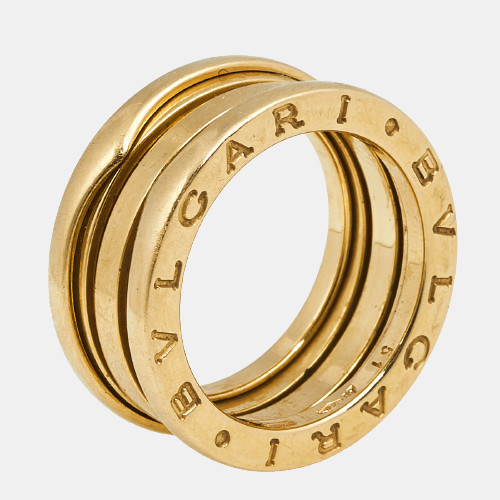 B.Zero1 18k Yellow Gold 3 Band Ring Size 51
