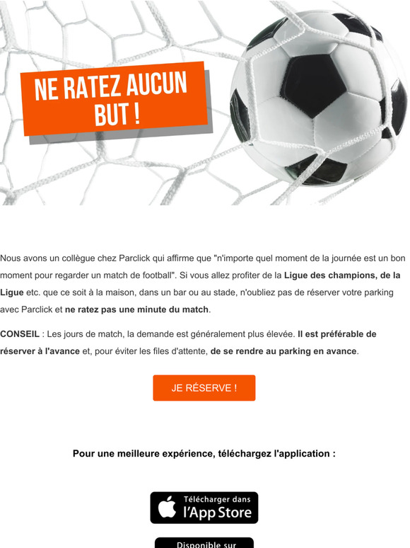 Ne ratez aucun match !  ⚽🏆