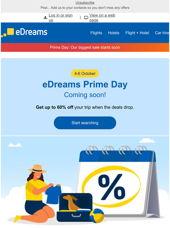 Ready for 60% off your next trip?