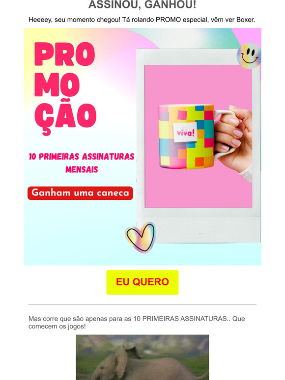 Receber mais de $160 em produtos saudáveis e ainda ganhar uma caneca?