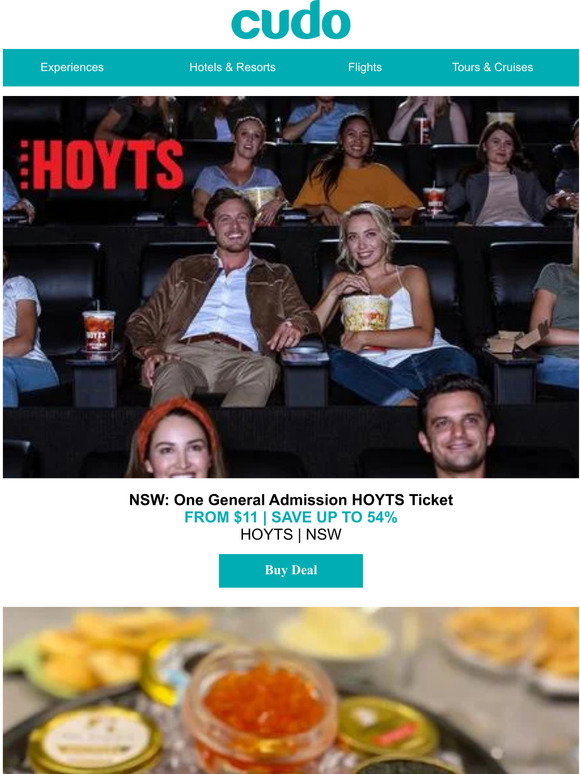 cudo australia NSW General Admission HOYTS Ticket. 11 + Booking Fee