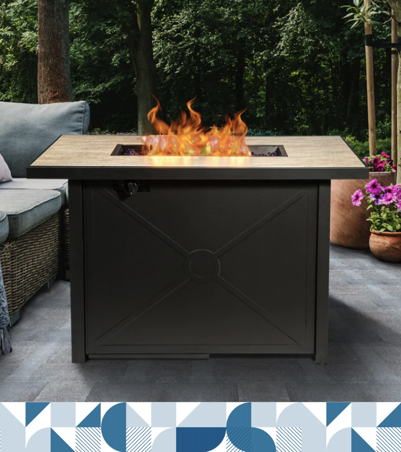 Gas fire pits from teamson