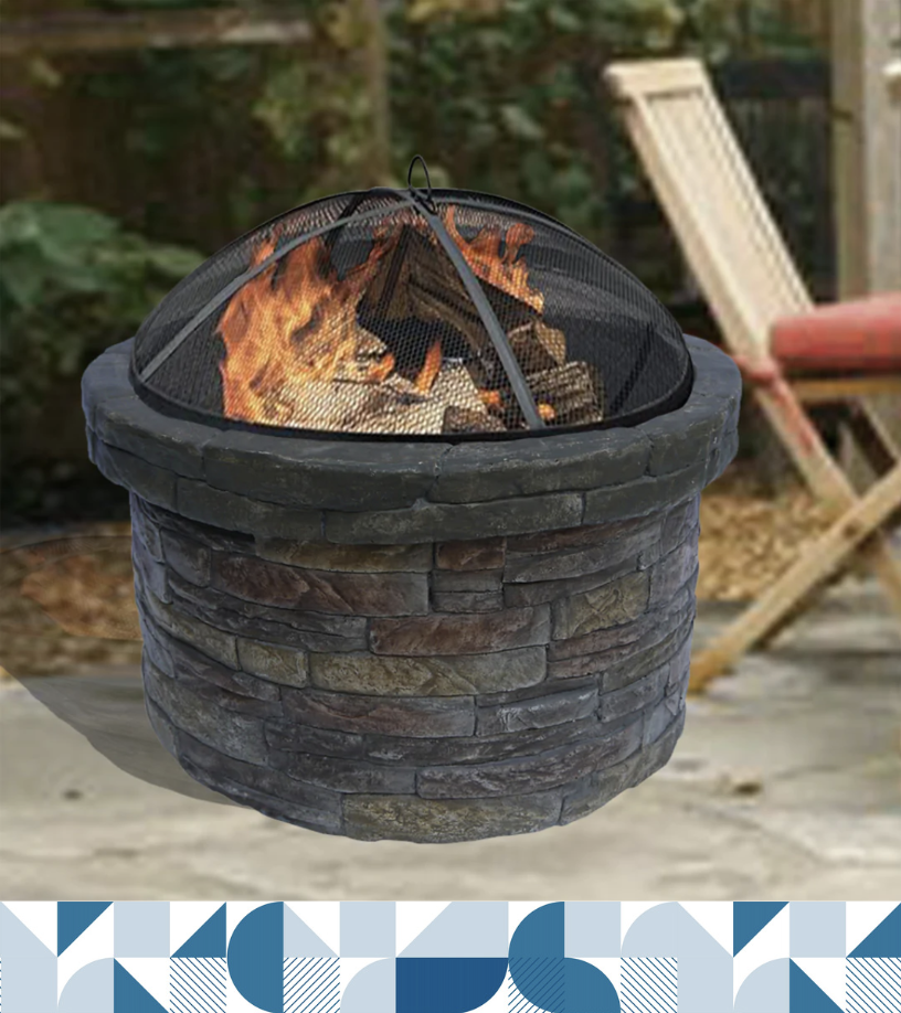 Wood-burning fire pits from Teamson
