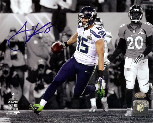 Jermaine Kearse Autographed Signed 8X10 Photo Seattle Seahawks Super Bowl Xlviii Mcs Holo #106267