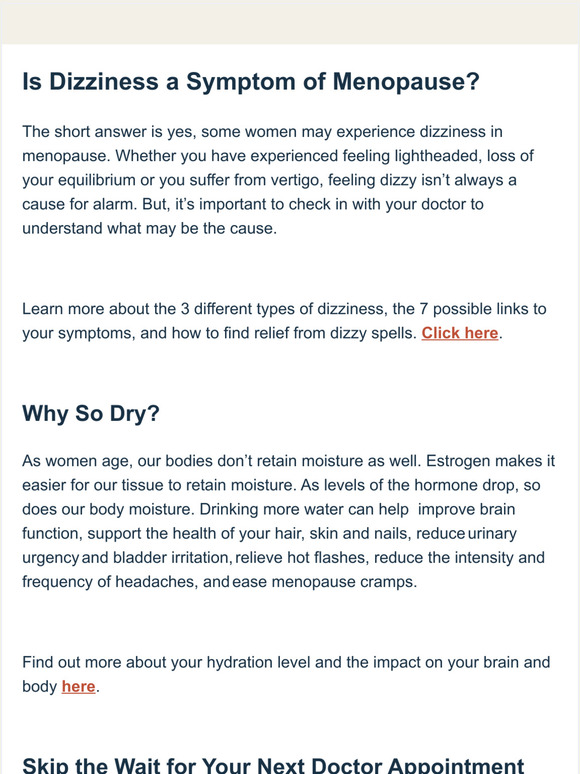 Gennev Dizziness and hydration in menopause Milled