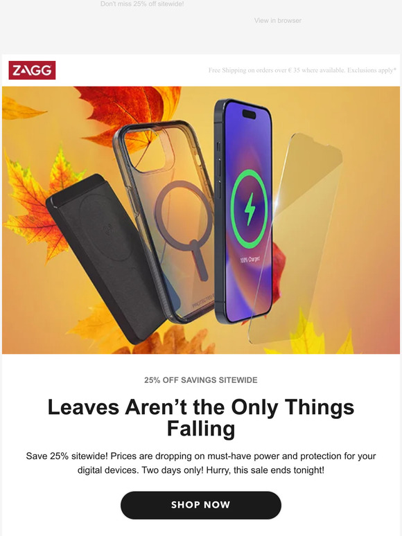 Fall Sale Ends Tonight!