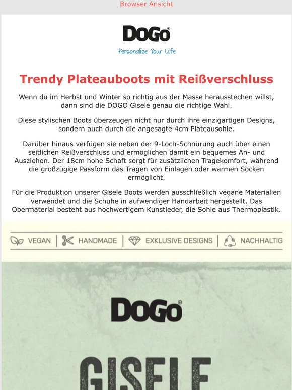 Das macht die DOGO Gisele so besonders… Milled